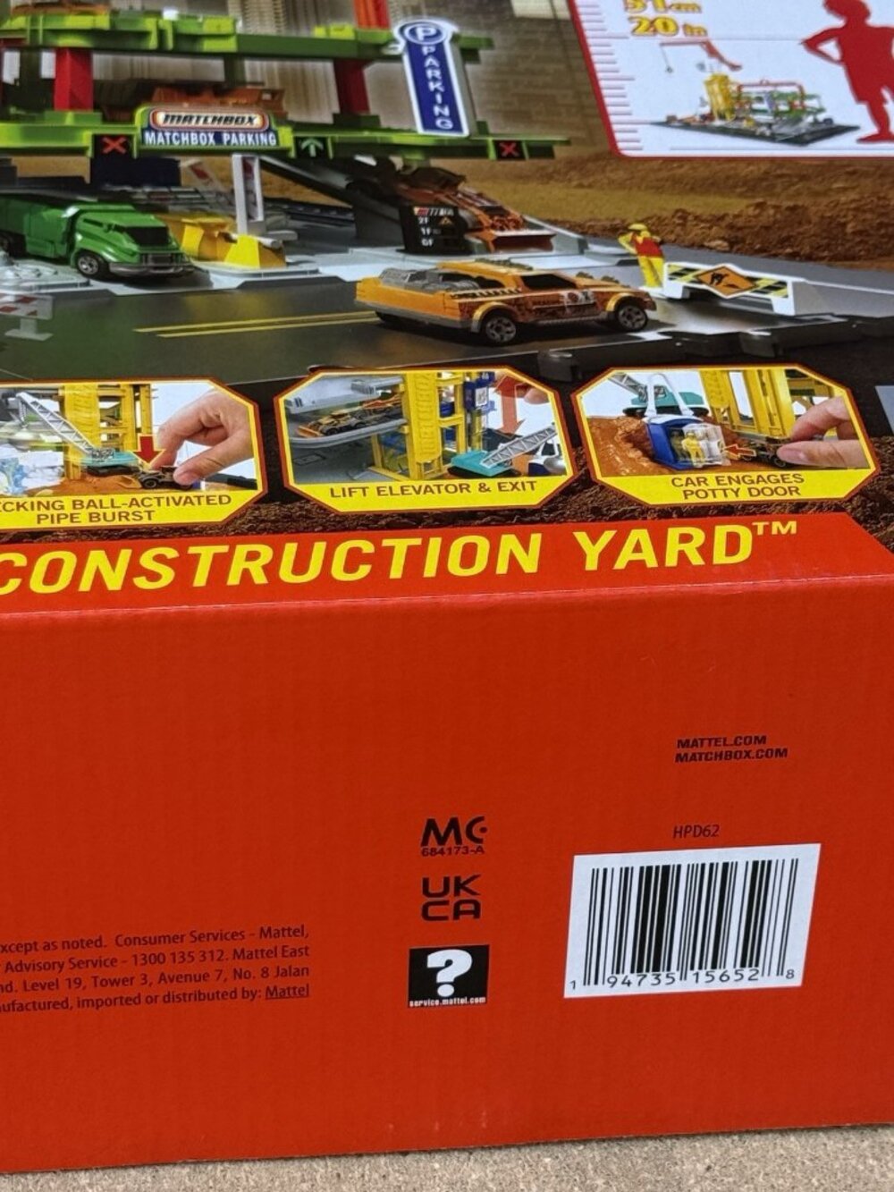 Mattel HPD62 Matchbox Action Drivers Epic Construction Yard, Lights and Sounds - Picture 7 of 11
